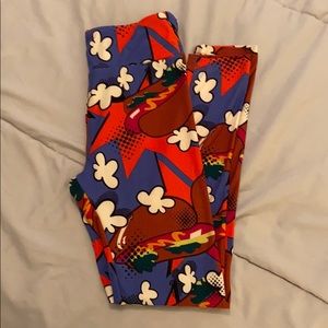LulaRoe hotdog leggings